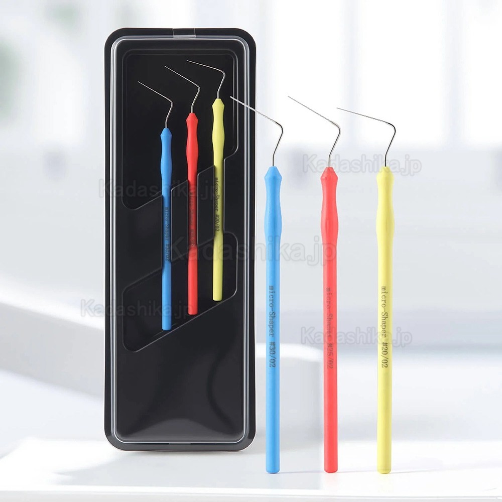 歯科ハンドファイル マイクロシェイパー 02 テーパー #20 #25 #30 歯科ハンドファイル マイクロシェイパー 02 テーパー #20 #25 #30